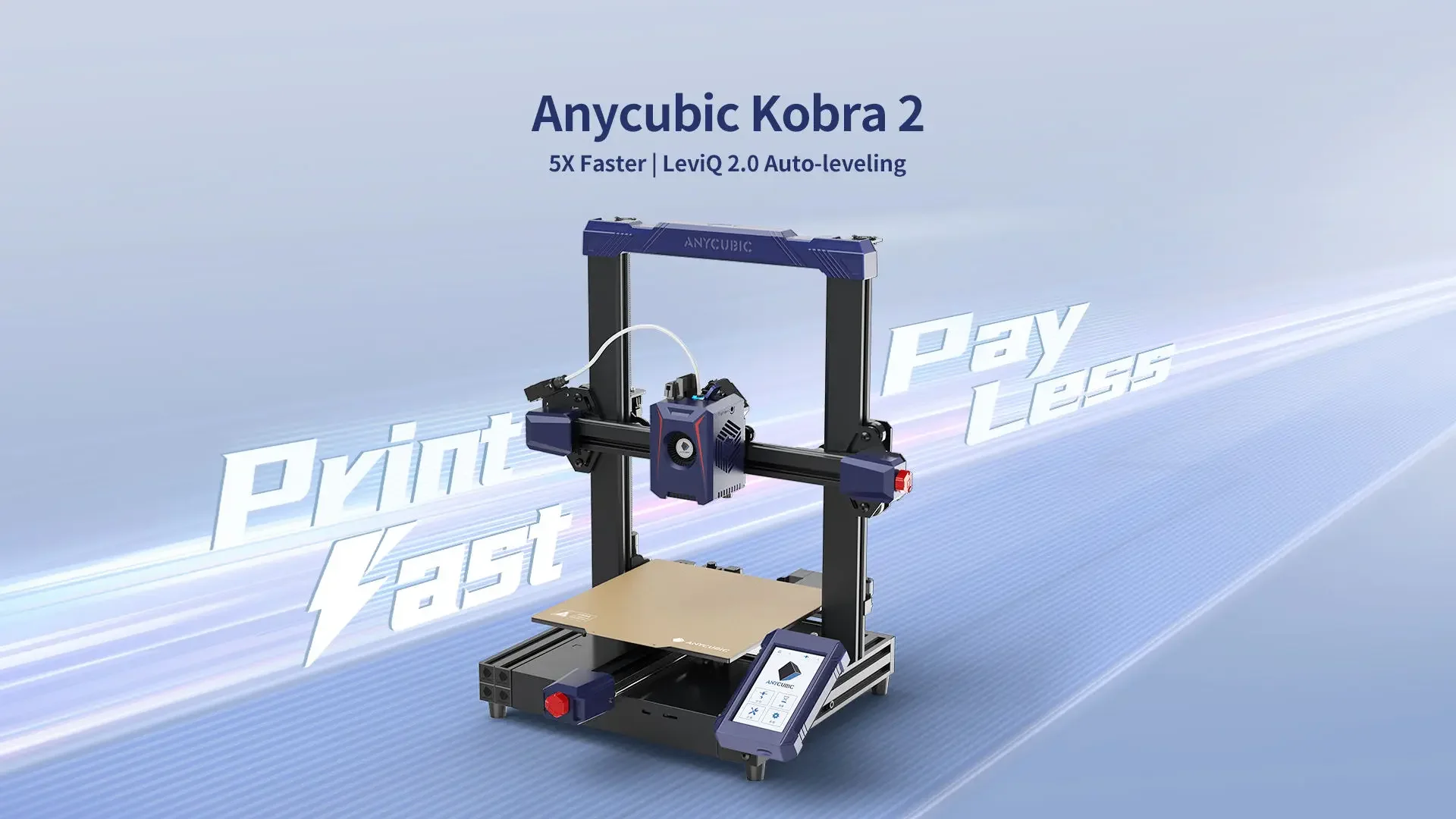 2023 New Arrivals Any cubic Kobra 2 Filament Fdm 3d Printer 5x Faster Printing Speed