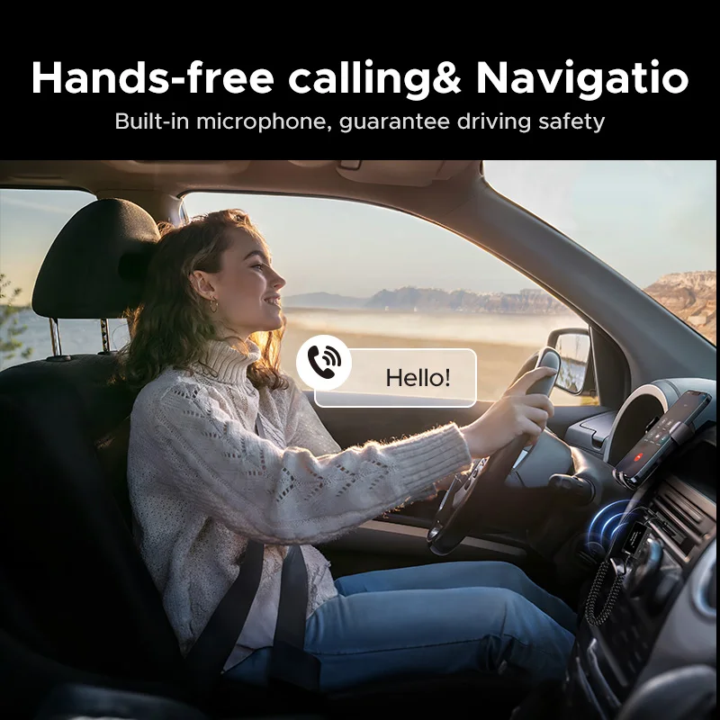 UGREEN Bluetooth 5,4 OLED-дисплей Беспроводной 3,5 мм аудио USBA dapter Пружина для домашнего стерео автомобиля