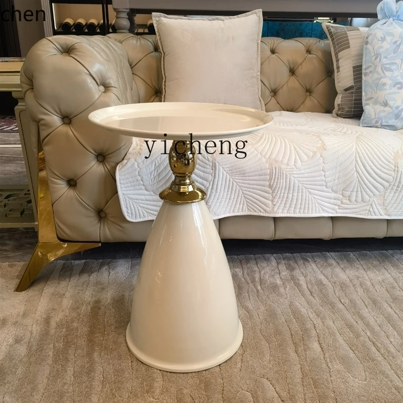 YFY   Side Table Living Room Balcony Retro Small Coffee Table Leisure Reception Business Reception Corner Table