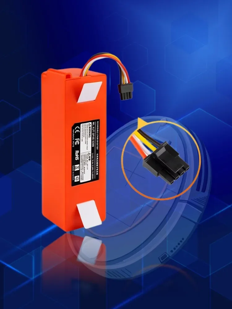 

Original BRR-2P4S-5200S Robotic Vacuum Cleaner Replacement Battery For Xiaomi Roborock S55 S60 S65 S50 S51 S5 MAX S6 Parts