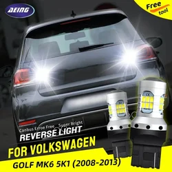 Luz reversa LED para Volkswagen, Lâmpada de Backup Blub, sem erro, VW Golf 6, MK6, 5K1, 2008-2013, T20, 7440, W21W, 2pcs