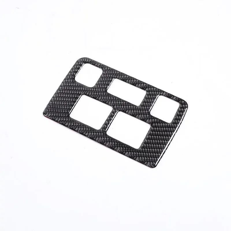 For Subaru Forester 2013 2014 2015 2016 2017 2018 Soft Carbon Car Headlight Switch Frame Cover Trim Sticker Car Accessories