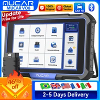 Actualización gratuita de por vida MUCAR VO8 herramienta de diagnóstico profesional OBD2 diagnóstico completo del sistema codificación ECU bidireccional 34 reinicio