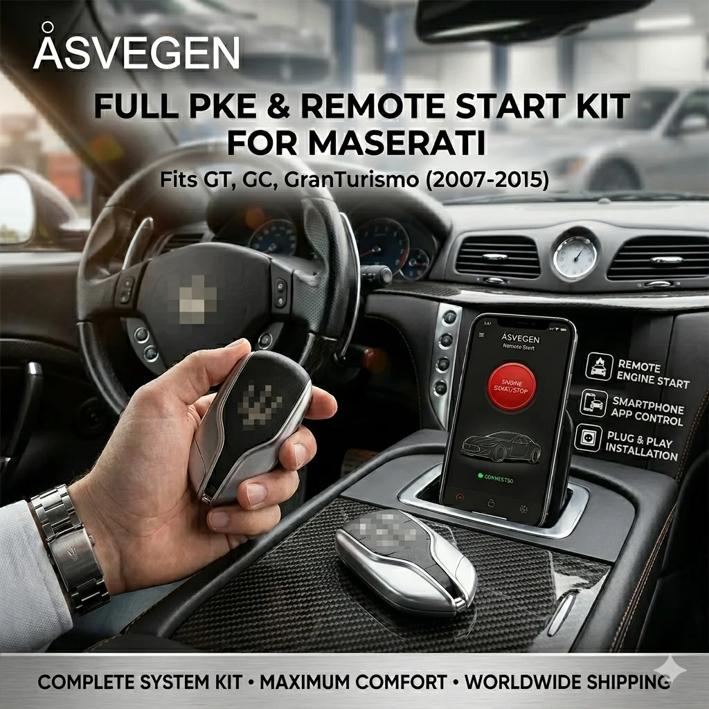 Smart Remote Start for Maserati GT GC GranTurismo 2007-2015 Engine Start Smartphone App Control System Keyless Entry PKE Kit
