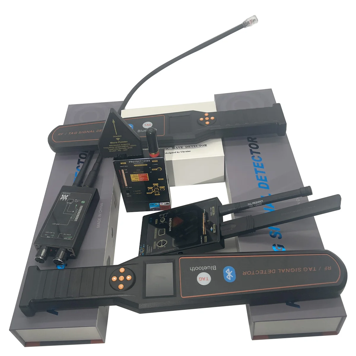 

Digital SDR Signal Detector for Bluetooth TAG & RF Bugs 5-Seconds Scan for AirTag Hidden Camera GPS Tracker Eavesdropping Device