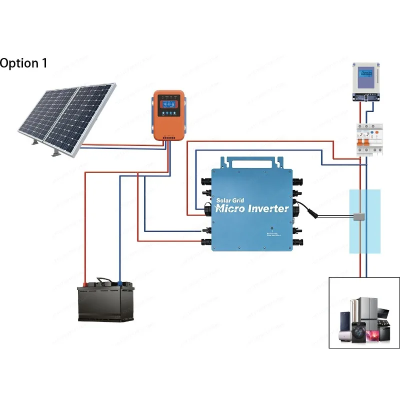 Power Inverter 110V 220V Dual Voltage IP66 Waterproof with WiFi App Monitoring for Home Solar RV Off Grid System