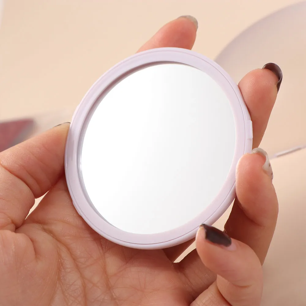 One-click Self Cleaning Air Cushion Massage Combs With Mirror Anti-Static Telescopic Hair Brushes Round Shape Dust-proof Cover
