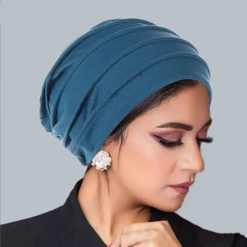 Muslimsk Crinkle Turban Cap Enfärgad Kvinnor Hijabs Islamisk Chemo Cap Huvudduk Dam Huvudband Hijab Halsduk 10 best sales turbanhalsduk - №10