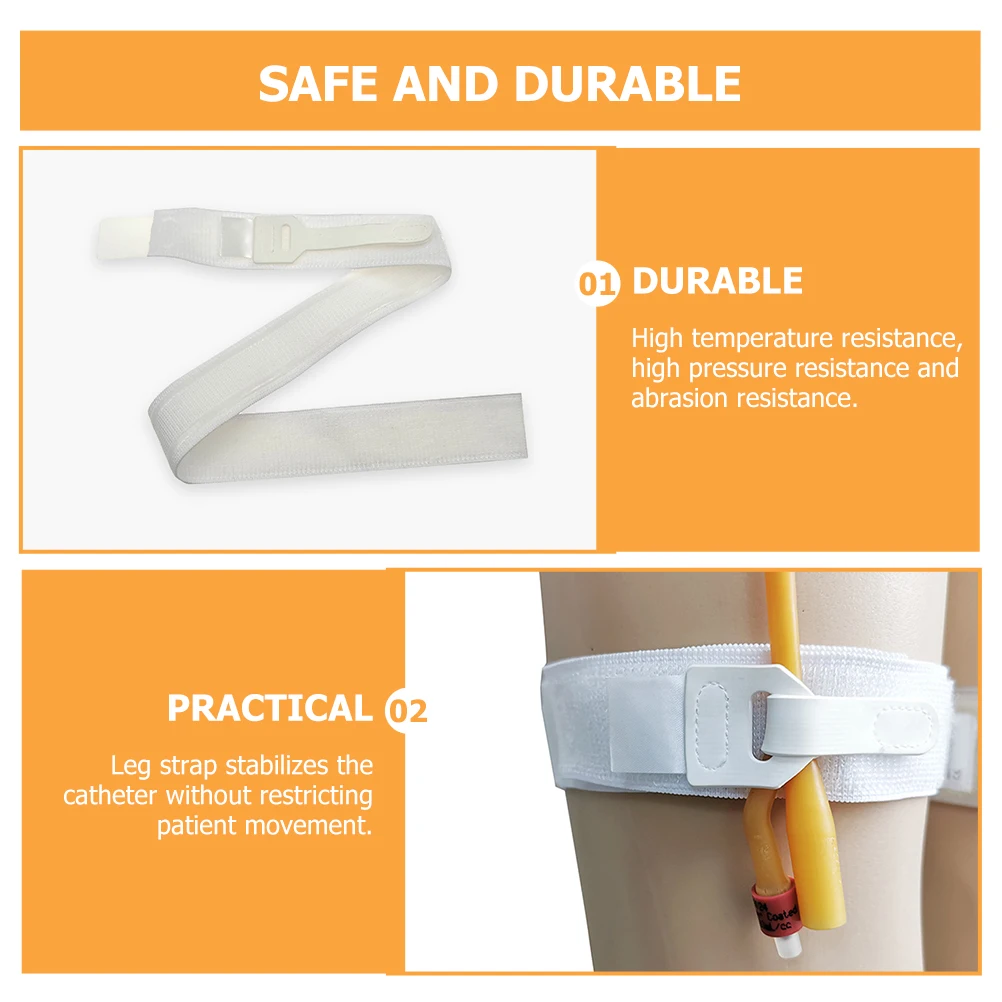 

2pcs Replaceable Straps Universal Size Medical Fixator Anti-Skid Secure Strap Portable Multi-Function Hospital Leg Strap