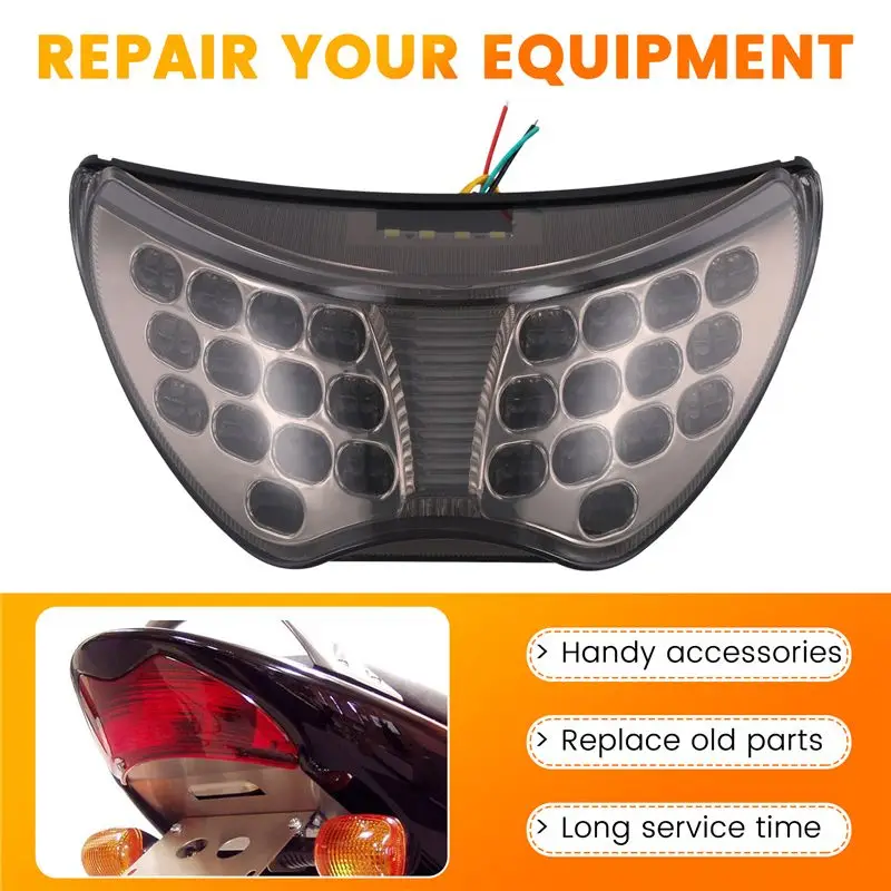 A57E-Motorcycle Rear Tail Light Turn Indicato For Honda CBR 600 CBR600 F4 1999 2000 F4I 2004 2005 2006