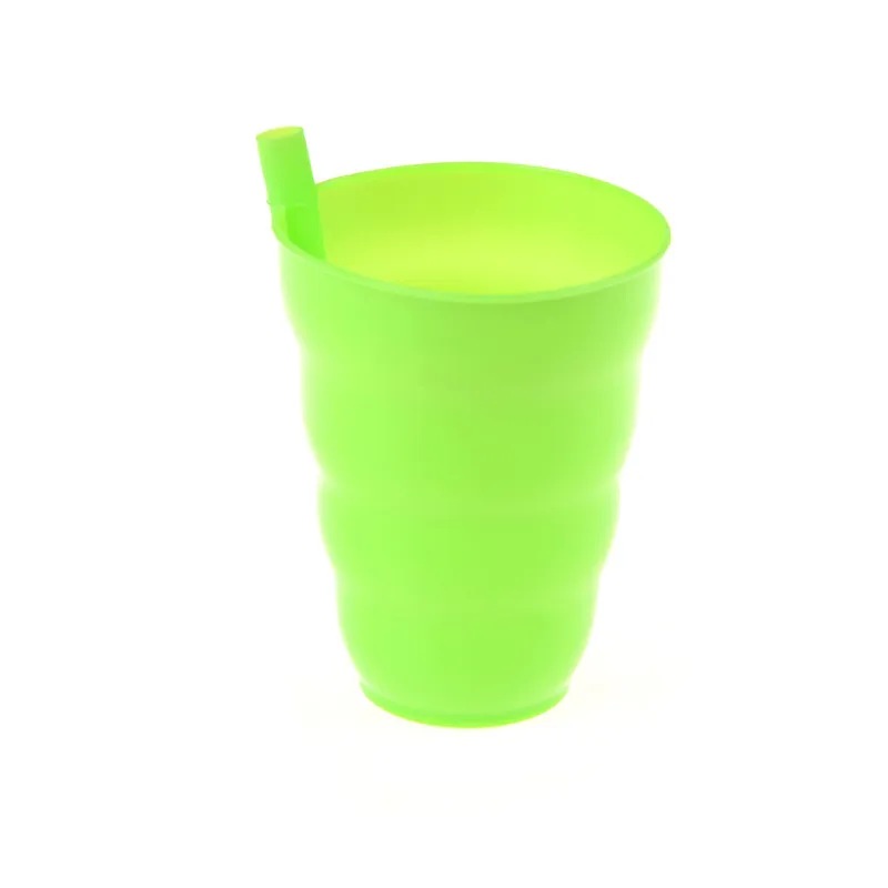 1pc Kids Sip Cup With Built In Straw Milk Cup Home Colors Sippy Cup Mug Drink Straw Cup For Kids