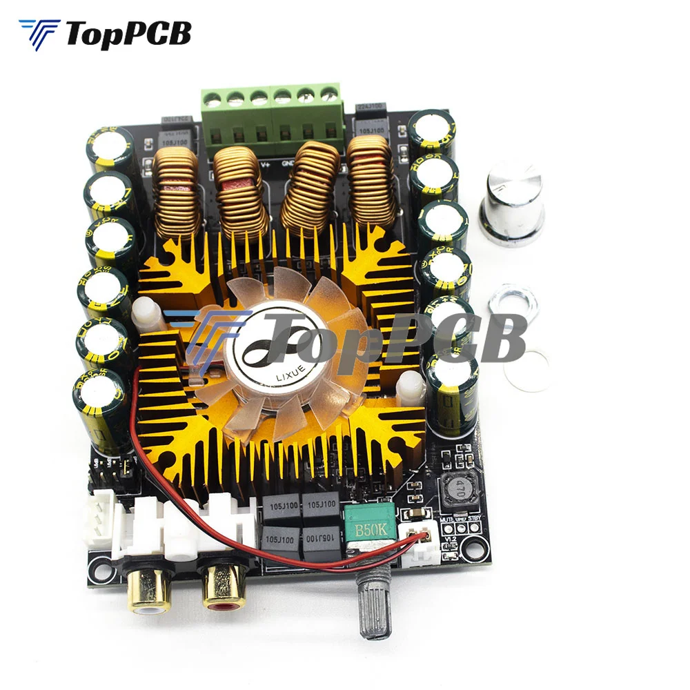 TDA7498E High Power Digital Power Amplifier Board 2.0 HIFI Stereo 160W*2 Support BTL220W DC 12-32V