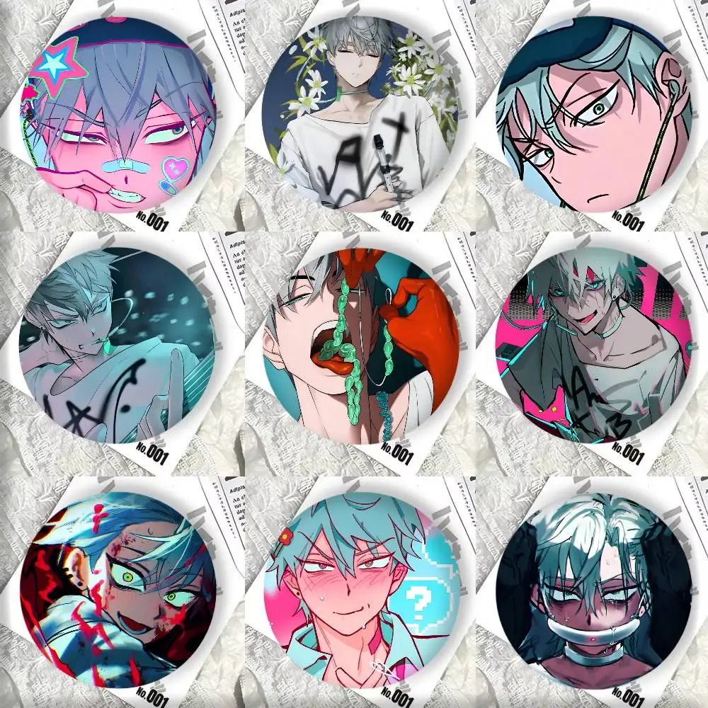 Game Anime Cartoon Cool Boy A-Alien S-Stage Till Badge Tinplate DIY Backpack Clothing Accessories Jewelry Pins