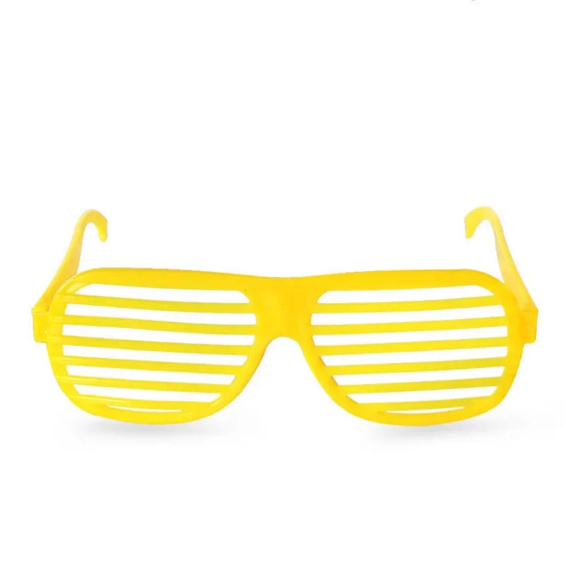 12 Pack Neon Color Shutter Glasses Party Sunglasses for Kids Adults Retro Rock Star Disco  Supply  Birthday Wedding Festival