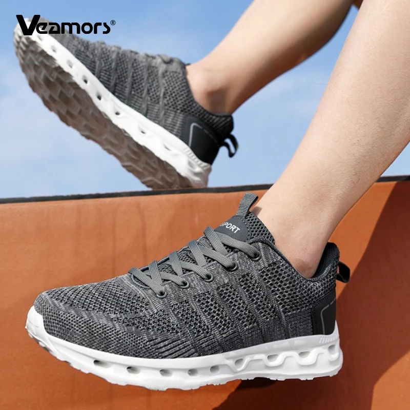 

Lightweight Men's Running Shoes Fashion Knitted Women Casual Sneakers Unisex Breathable Mesh Running Training Exercise Shoes