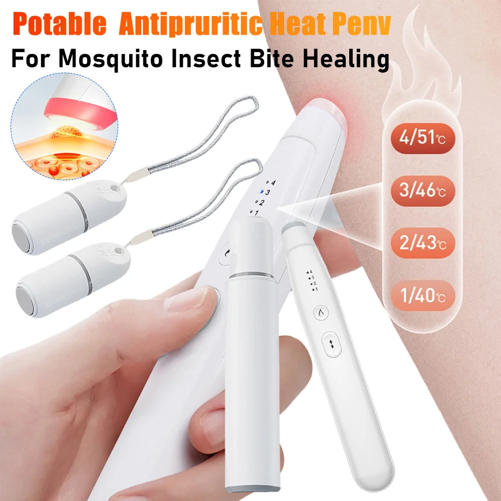 Potable Antipruritic Pen Electronic Anti-Itch Heat Pens Chemical-Free Mosquito Insect Bite Healer Physical Itching Relieve Pen