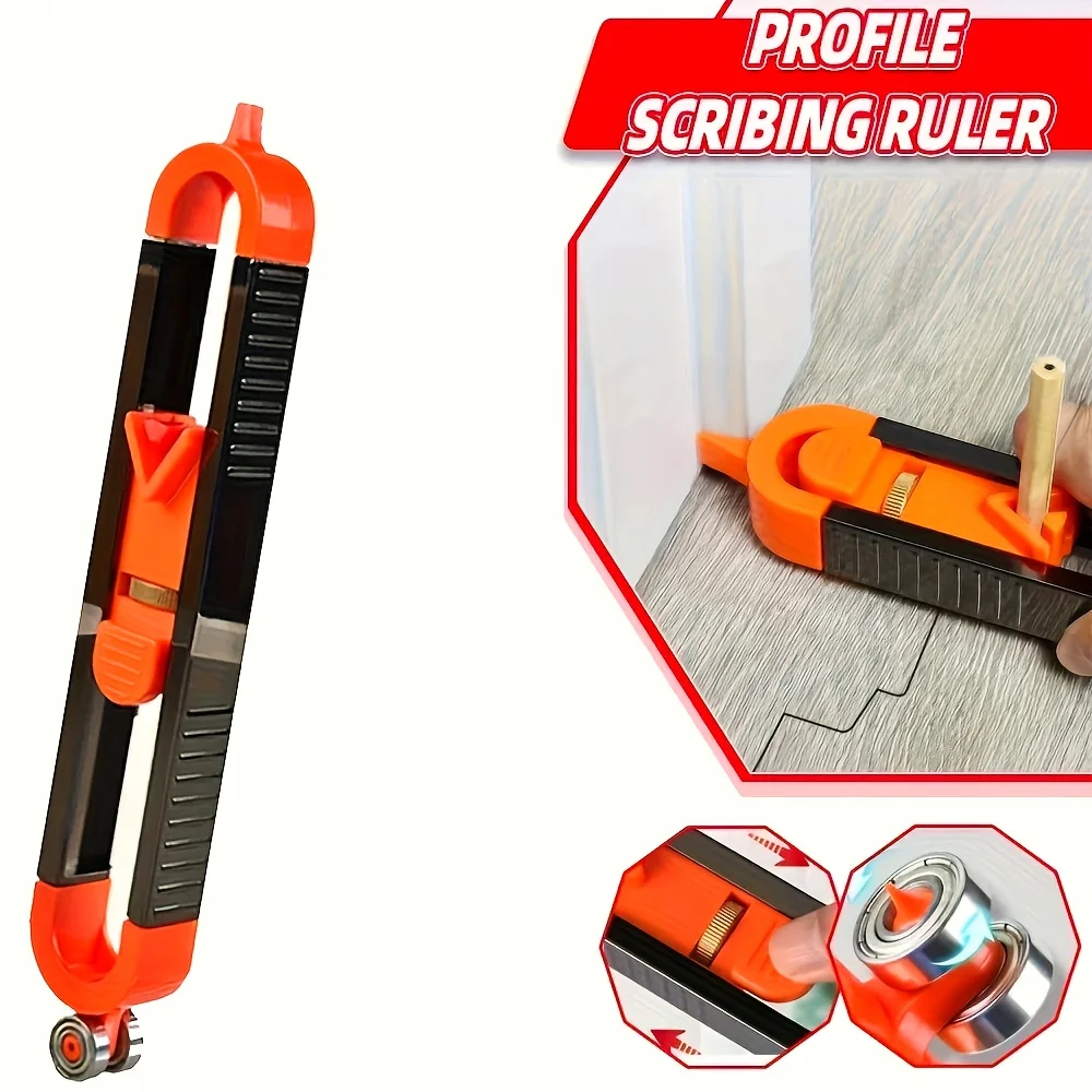 Woodworking Curve Template Tool with Locking Mechanism & Adjustable Radius - 8-Cornered Arch and Curve Guide for Carpentry