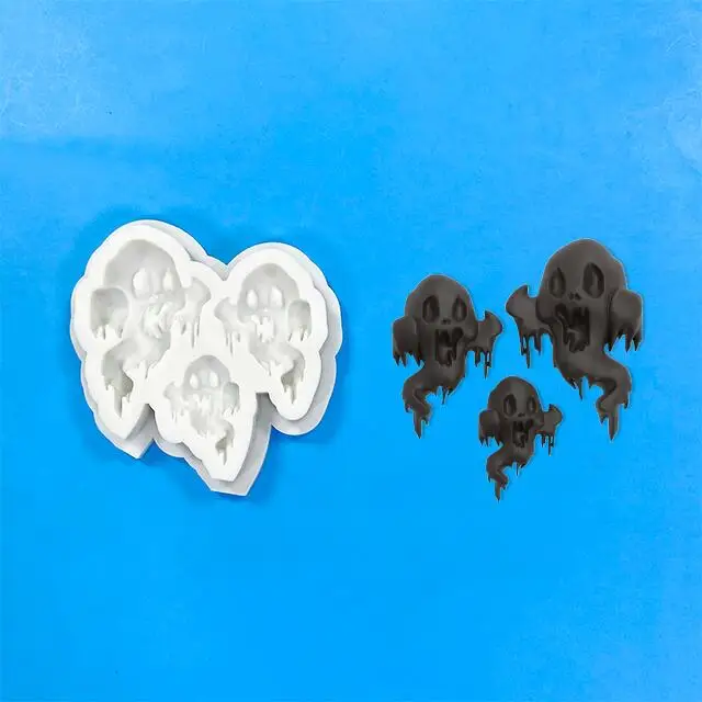 Dorica New Halloween Ghost Design Silicone Mold Cake Decorating Tools Fondant Sugarcraft Cake Mould Kitchen Bakeware