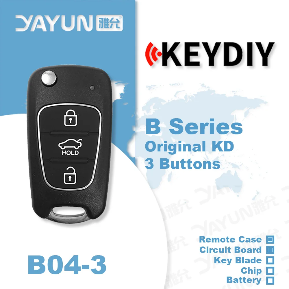 

YAYUN KEYDIY KD900+/URG/X2/MAX/MINI Programmer B Series Remote Control B04 Buttons Universal Car Key For Kia Hyundai Style