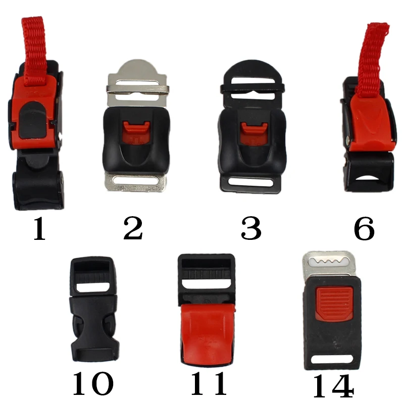 Hebillas para casco de motocicleta, Clip Flexible para correa de barbilla