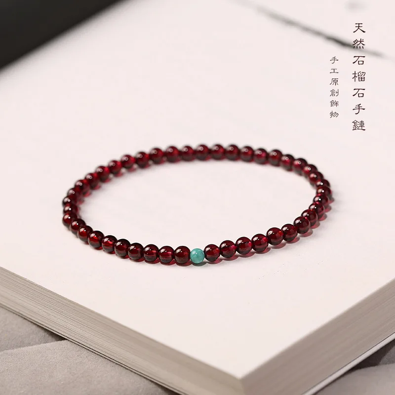 

Женский браслет с фиолетовым зубом и черным гранатом, натуральный тонкий одиночный круг, маленькие бусины, кристалл S, чистое серебро, янтарь, бирюза