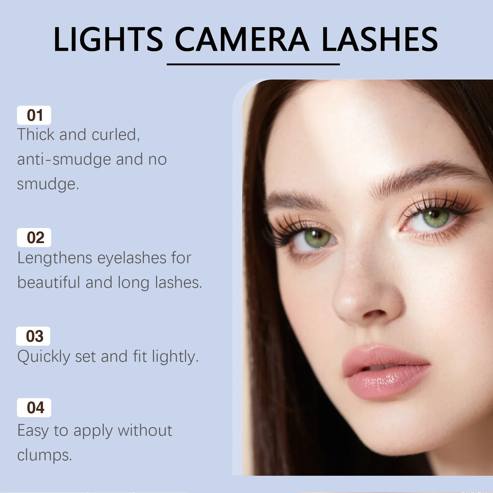 ماسكارا سوداء مقاومة للماء تدوم طويلاً، سريعة الجفاف، ملحقات رموش سميكة لتطويل الرموش، منتجات مكياج العين #5