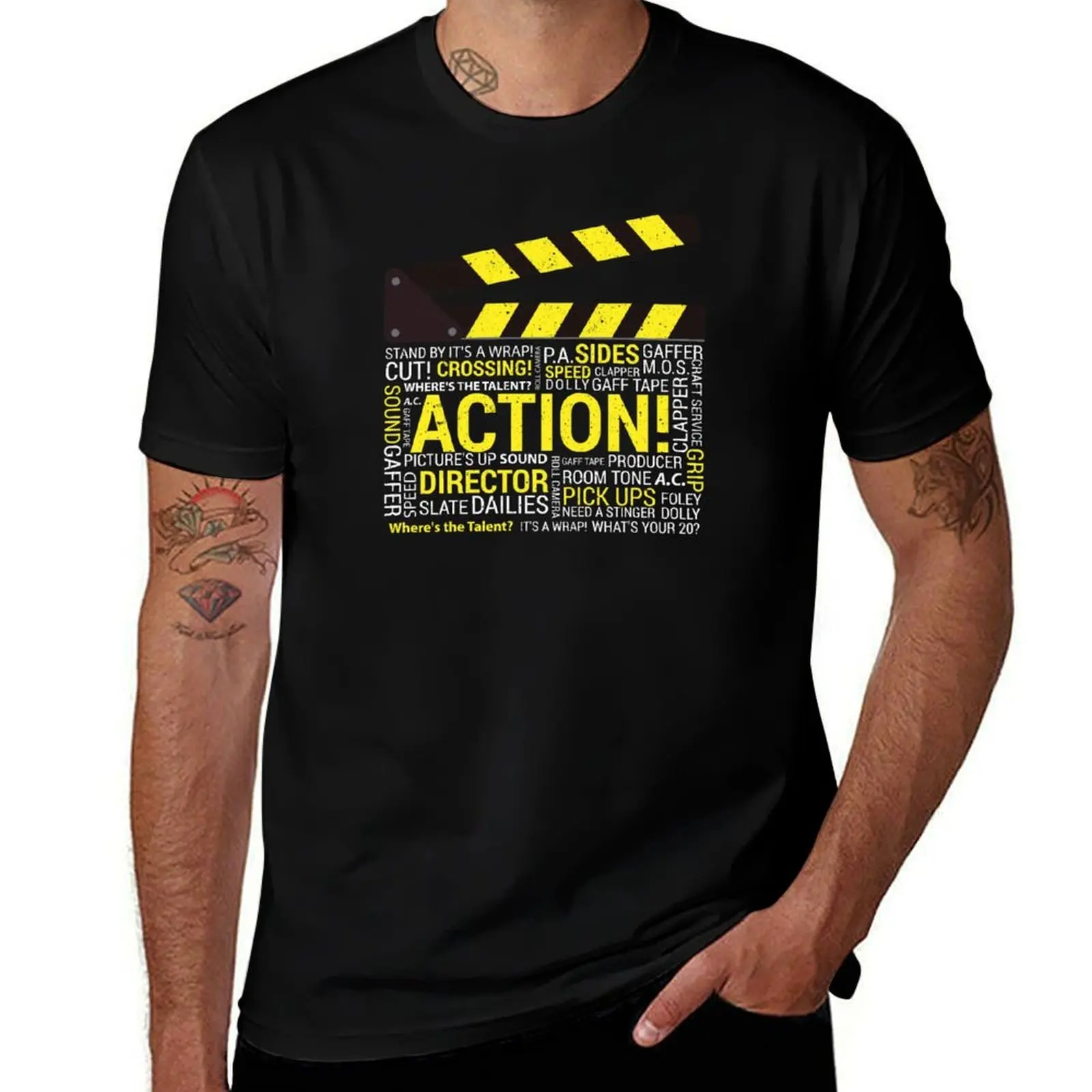 Filmmaker Film Student Director Cinematographer Film Crew Clapper T-Shirt Comfort Stretch Tee Shirt T-Shirt