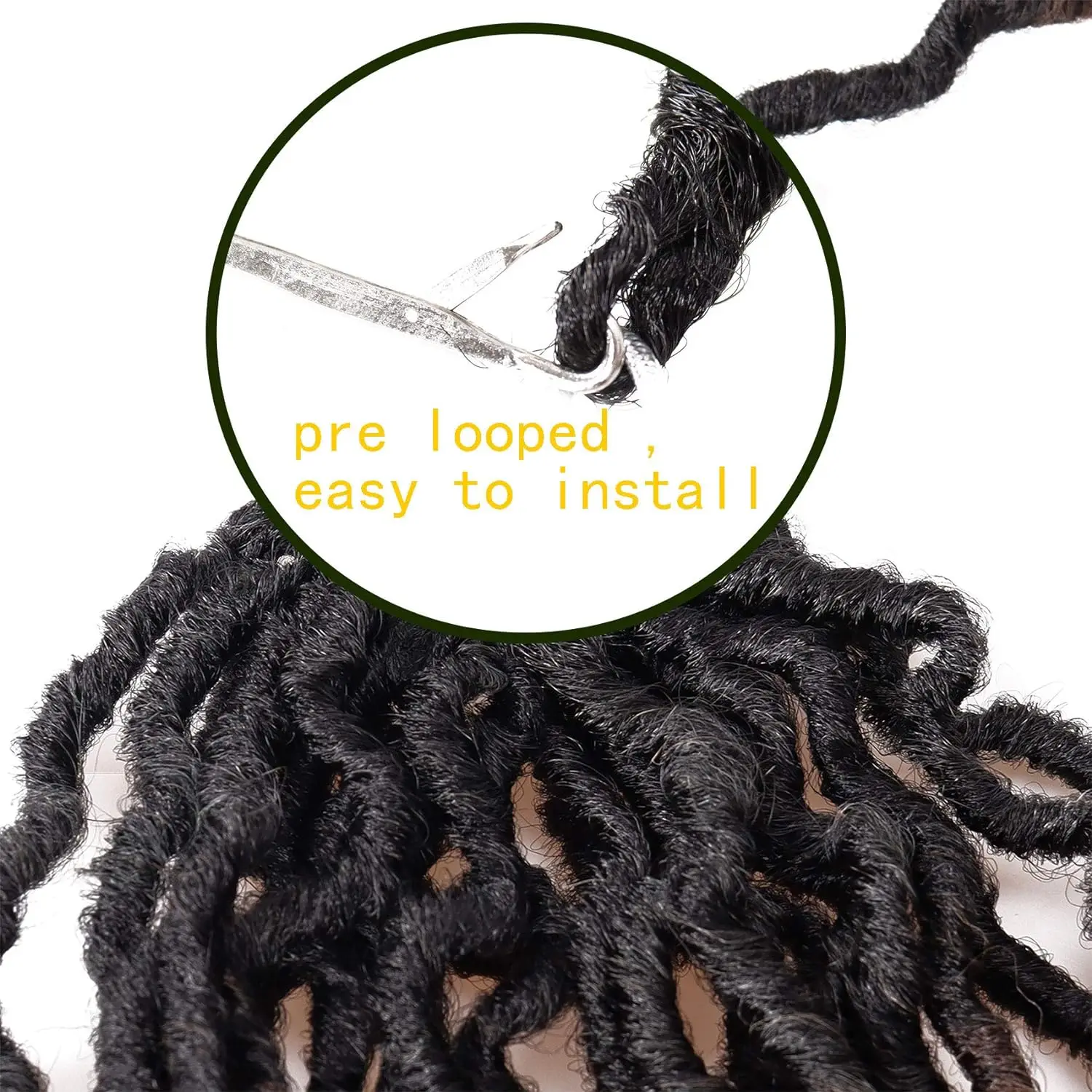 24 pouces déesse Faux locs Crochet cheveux 1/6 paquets doux gitane Locs ondulés Crochet tresses Dreadlocks bouclés ondulés torsion cheveux synthétiques