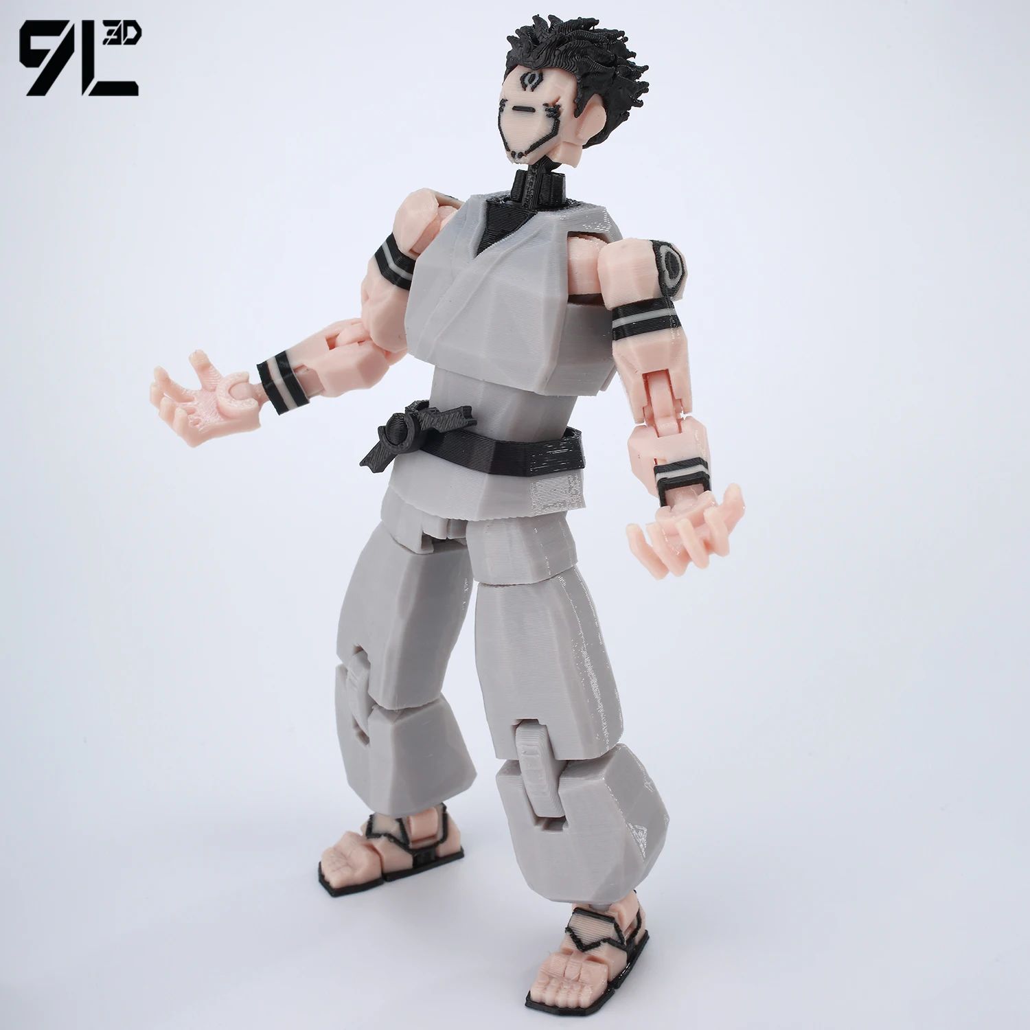 

9L3D Lucky13 Full Body Movable Robot DIY Assembly Toy Parent-children Games​ Multi-Jointed Action Figure Jujutsu Kaisen Sukuna