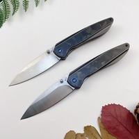 BK Folding Pocket Outdoor Camping Survival Knife Sharp Blade 461 Handle Carbon fiber Knives Utility Fruit Self-defense EDC Tools