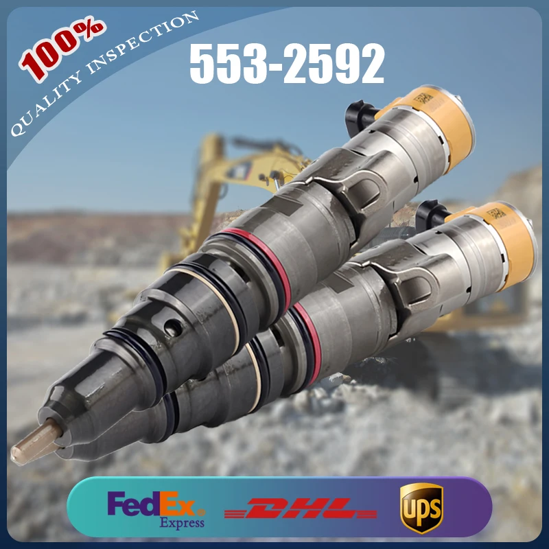 Iniettori di carburante 553-2592 572-0119 20R-1917 387-9433 per escavatore Caterpillar CAT Engine C9 330D 336D 336D2 340DL