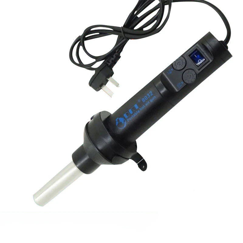 8032 Hand-Held Hot Air gu n Electric Portable Bga Rework Soldering Station Hot Air Blower Heat gu n Tool Temperature Control