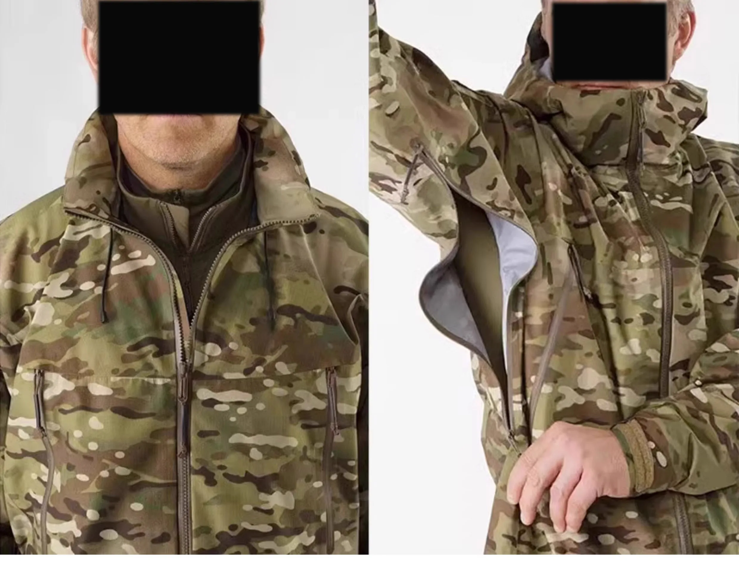 Outdoor Tactical Gen2 Hardshell-Jacke, winddicht, wasserdicht, atmungsaktiv und verschleißfest. – Detail 2