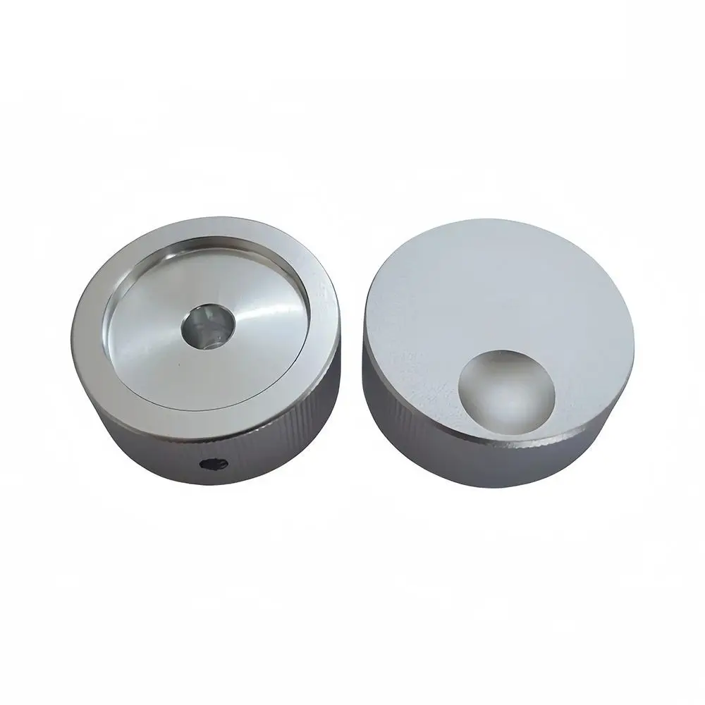 1Pcs 32x13mm Audio Volume Control Knob CNC Machined Sandblasted Finish Amplifier Tone Knob Inner Hexagon Set Screw
