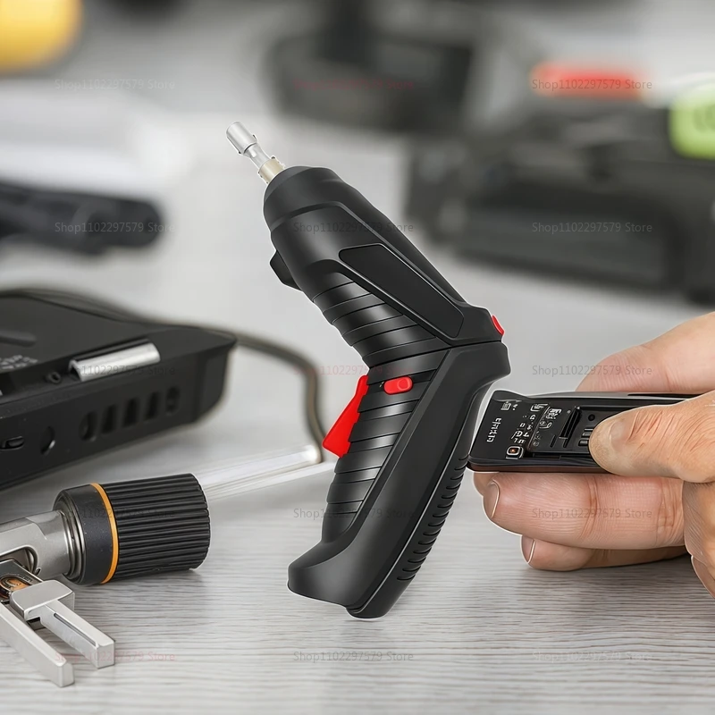 

47pcs Electric Screwdriver Kit 3.6V Rechargeable Cordless Power Drill Folding Tool for Home Repairs and DIY Projects