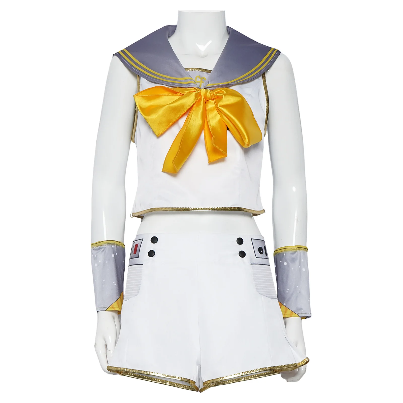 White sailor Clothes Anime Rin Cosplay Costumes Halloween Women Sweet Cute JK Uniform Carnival Party Full Set Role Play Outfit