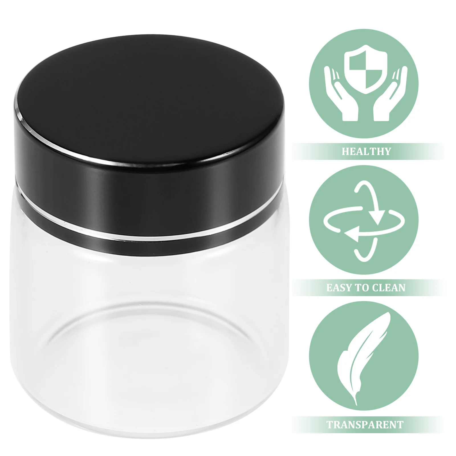 

20Pcs Clear Glass Bottles 25Ml Refillable Empty Vials with Caps Airtight Portable for Candy Nuts Oatmeal Kitchen Organization