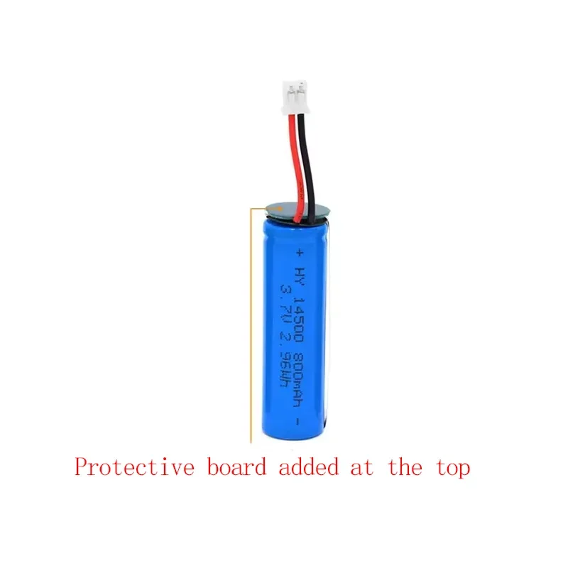 3.7V 800mah lithium battery 14500 rechargeable for C2 D828 remote control stunt dump truck toy accessories with protective plate