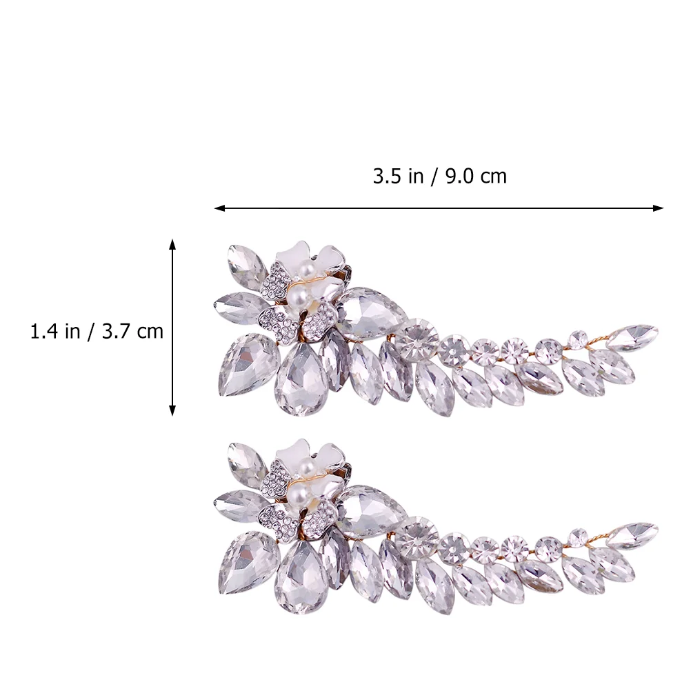 Shoe Clips Buckle Rhinestones Wedding Flower European and American Bride Buttons