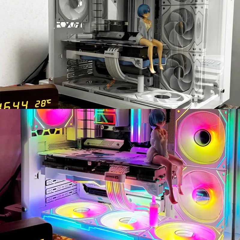 ARGB Graphics Card Bracket 5V 3Pin Universal GPU Brace Support Adjustable Telescopic Rotary Stand GPU Video Card Holder