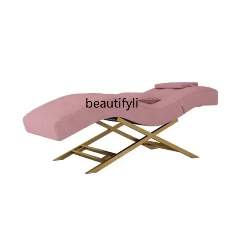 

Новые поступления, салон красоты, специальный спа-массаж, кровать для ресниц, изогнутая S-образная кровать для красоты ресниц, производитель S03