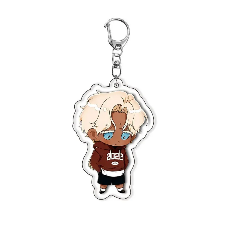 Anime Flat Acrylic Keychain Brothers Without A Tomorrow‌ Peripheral Pendant Hanging Decoration Jewelry Accessory Collection Gift