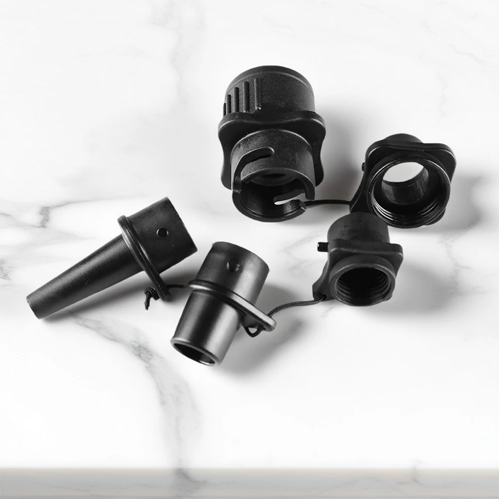 5 In 1 Paddle Board Valve Adapter Multi-Function Inflatable Boat Air Valve Adapter Kit Waterproof Portable for Inflatable Boat