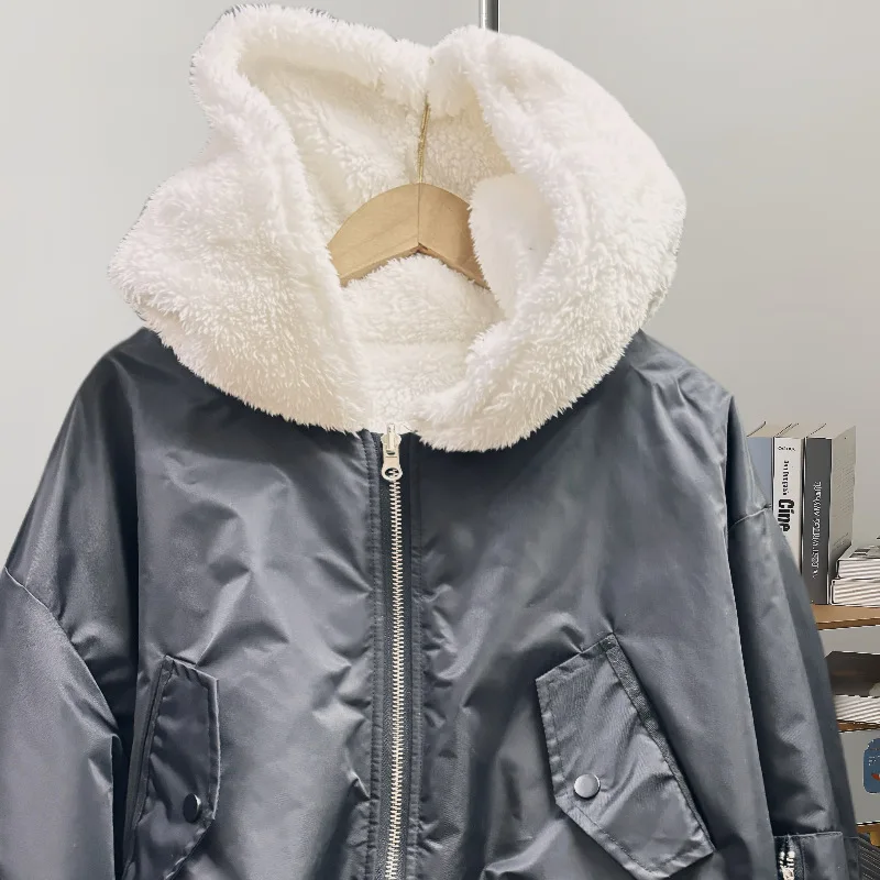 

Biker Jackets Womens Jacket Non Leather Autumn Blends Houndstooth Jacquard Buttoned Layered Minimalist Professional Office Femme