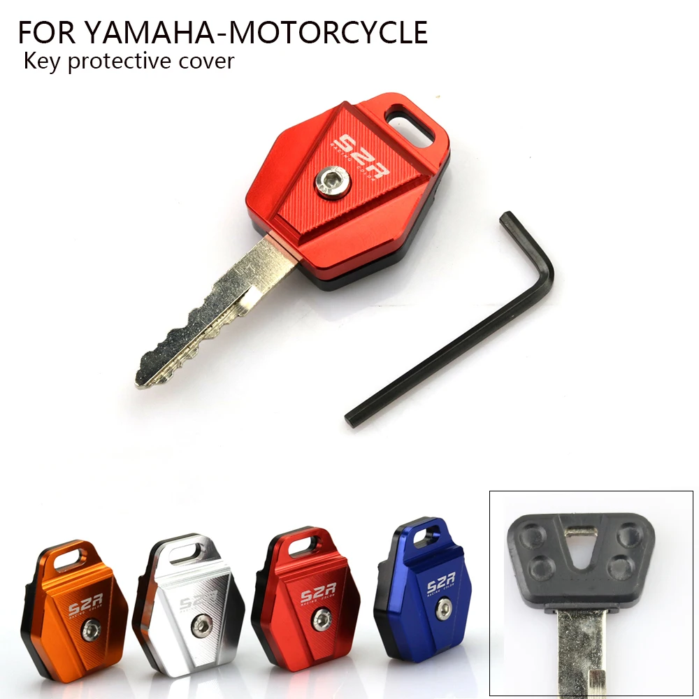 Motorcycle Keys Cap Redress Decoration Key Head for Yamaha YBR125 YB 125 RS100 JOG100 YS250 CNC aluminum creative keys cover