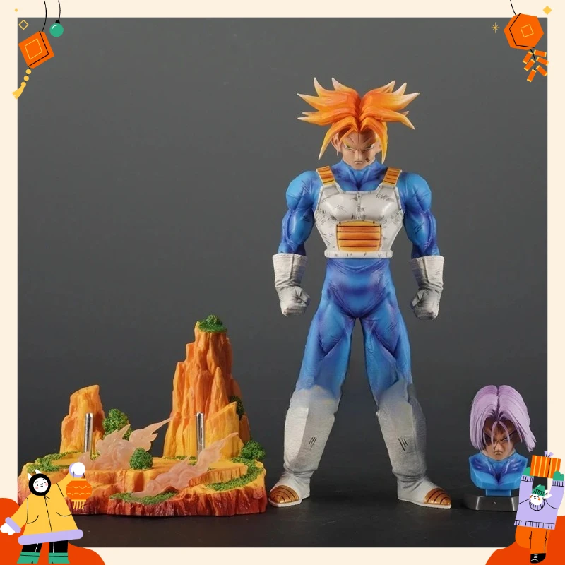 

1PC 30cm/11.81in Anime Trunks Figure Two heads Action Figures PVC Statue Collection Model Toys Gifts