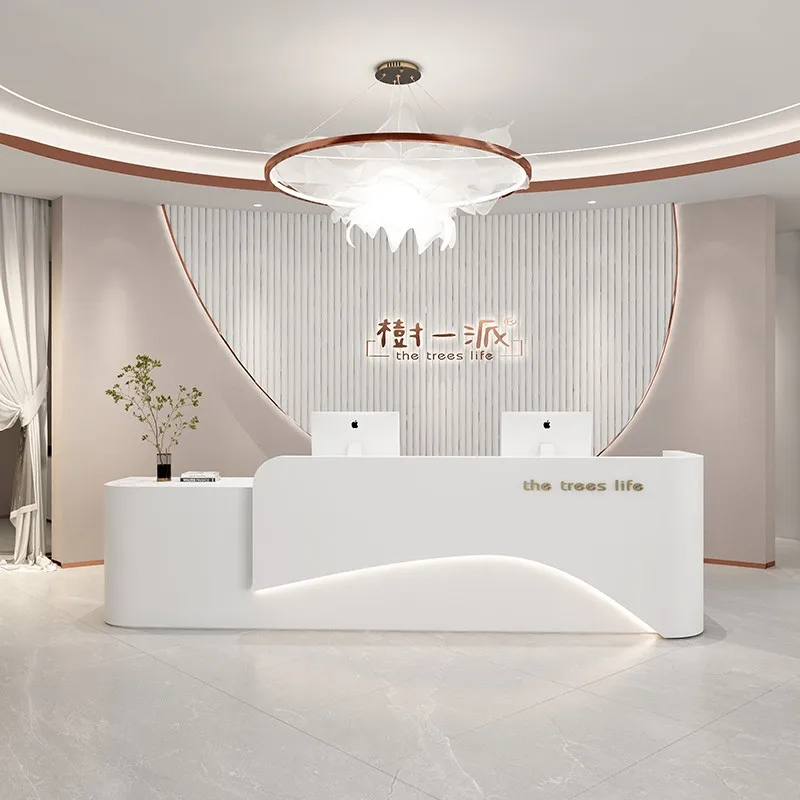 European Reception Desks Executive Information Service Modern White Desk Luxury Study Scrivania Per Cameretta Luxury Furniture