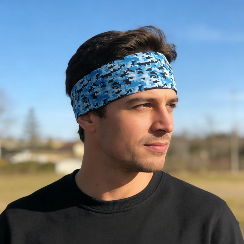 

New Sports Headband Men Women Printed Wide Sports Sweatband Stretch Elastic Fitness Gym Running Tennis Headwrap Yoga Hair Bands
