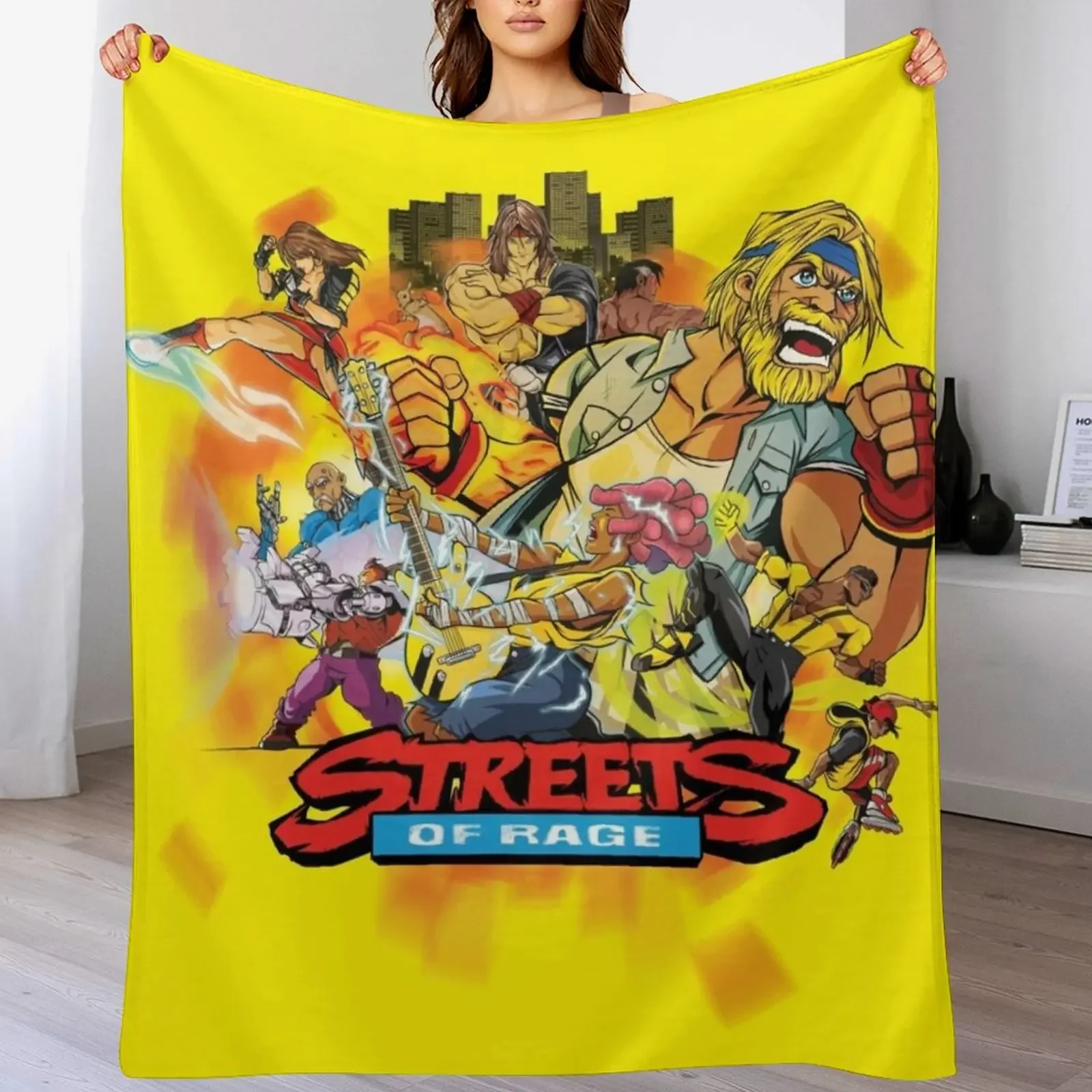New Streets of Rage Throw Blanket Ultra Plush Cozy Blanket for Napping Sleeping