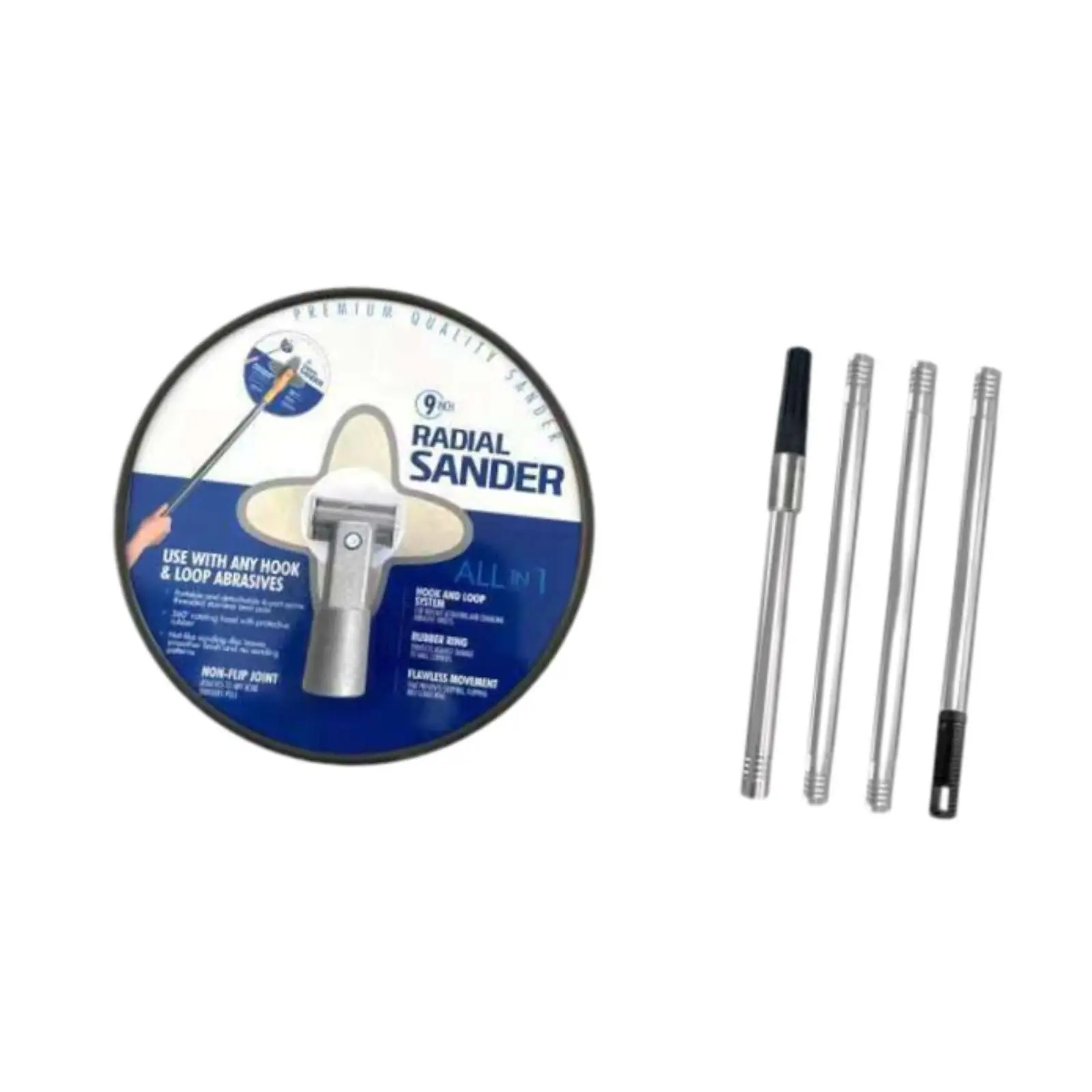 

Manual Drywall Sander with 120cm Extension Rod Versatile 360 Degree Rotating